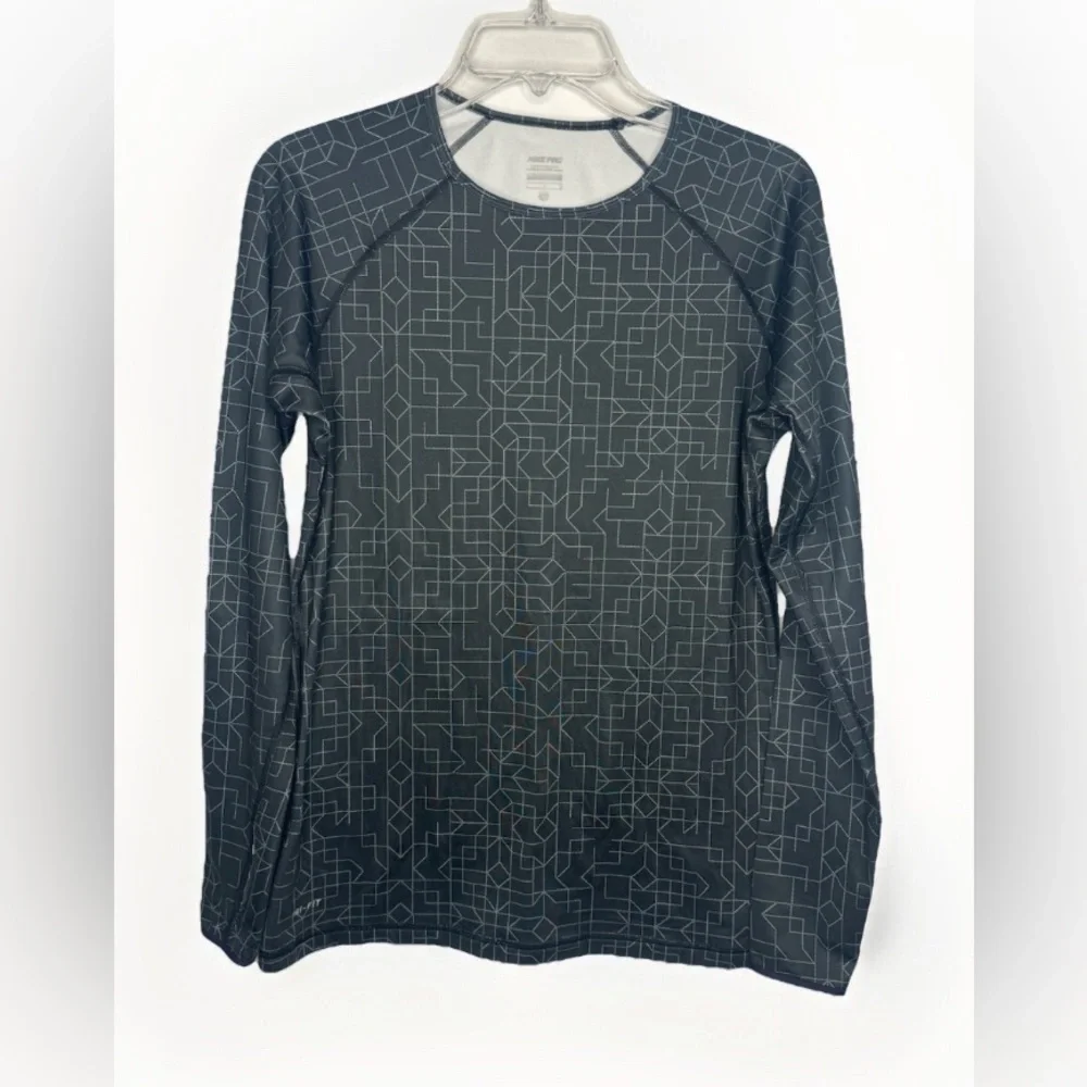 Nike Pro Dri fit Women's Large Warm Athletic Long Sleeve layer Shirt running